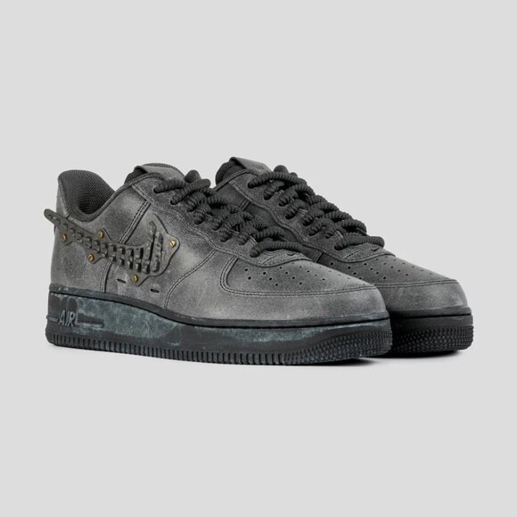 Nike Air Force 1 Low '07 LV8 Metal Work Anthracite Men's Size 12 1H4965-254 NEW - Picture 12 of 15